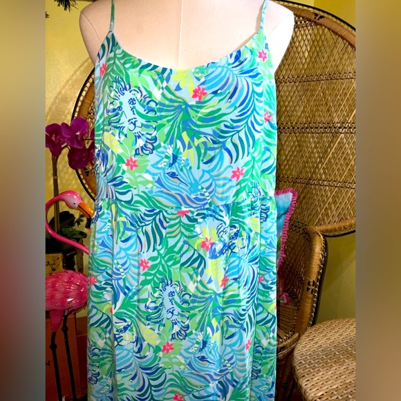 Lilly Pulitzer NWT Teresa Maxi Dress Via Parigi Size L,XL - Picture 7 of 8
